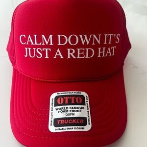 OTTO Bold Red Cap with White Text